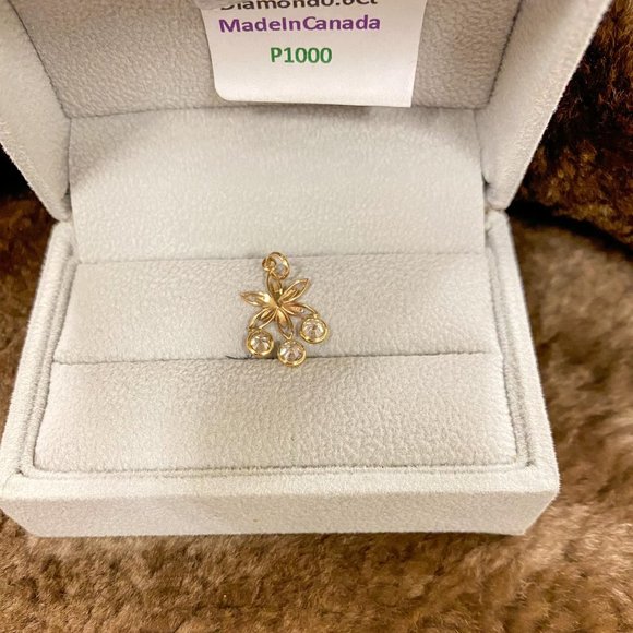 GOLD - FLOWER PENDANT - Picture 2 of 2